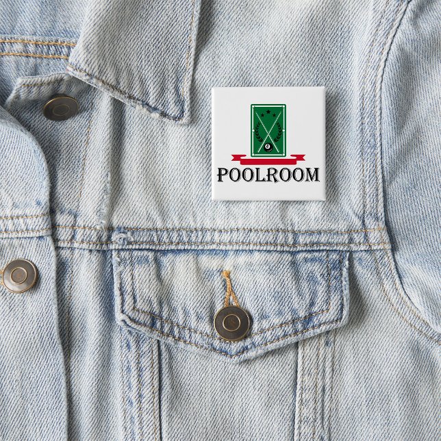 Poolroom Billard Klassik 8 Ball Button (Von Creator hochgeladen)