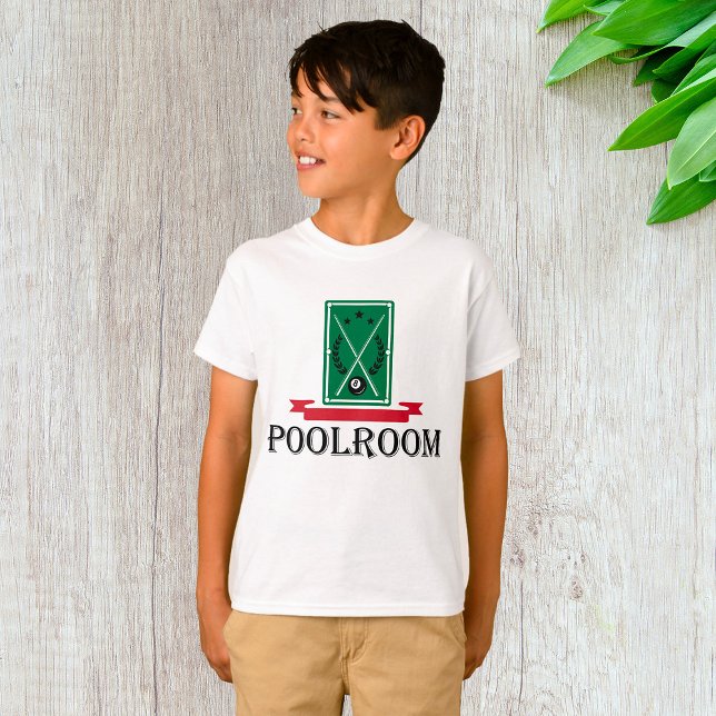 Poolroom Billard Klassik 8 Ball T-Shirt (Von Creator hochgeladen)