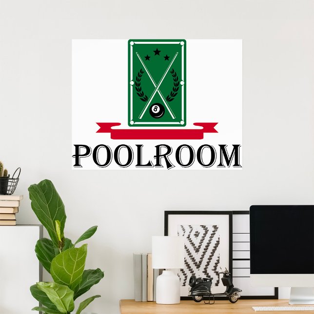 Poolroom Billard Klassisches 8 Ball Poster (Von Creator hochgeladen)