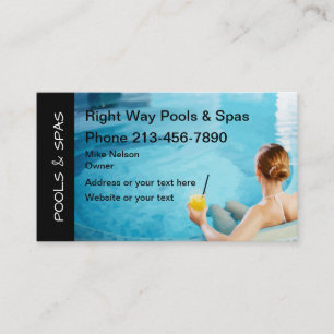 Pools und Spas Visitenkarte