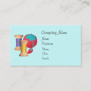 Pools von Thread and Button Cushion Business Card Visitenkarte