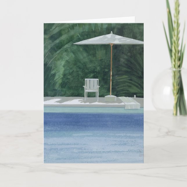 Poolside 1994 feiertagskarte (Vorderseite)
