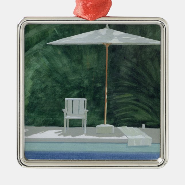 Poolside 1994 silbernes ornament (Vorne)
