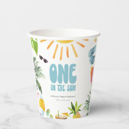 Poolside 1. Geburtstag Pappbecher