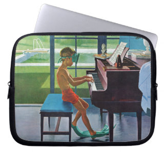 Poolside-Klavier-Praxis Laptopschutzhülle