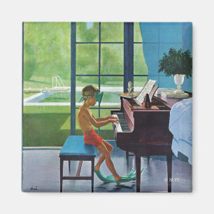 Poolside-Klavier-Praxis Magnet