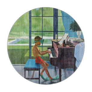 Poolside-Klavier-Praxis Schneidebrett