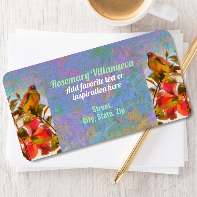 Poolside Singer 2338 Adresse Adressaufkleber (Von Creator hochgeladen)