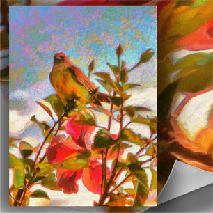 Poolside Singer 2338 Art Print Poster