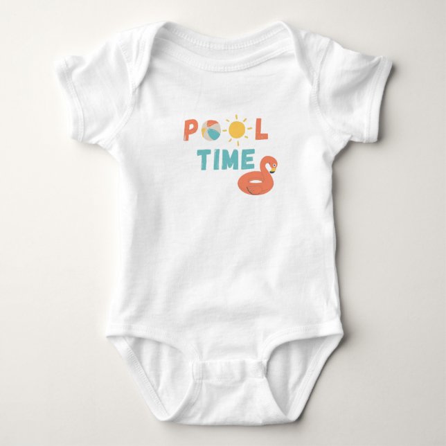 Poolzeit. Baby Bodyssuits & One-Pieces Strampler (Vorderseite)