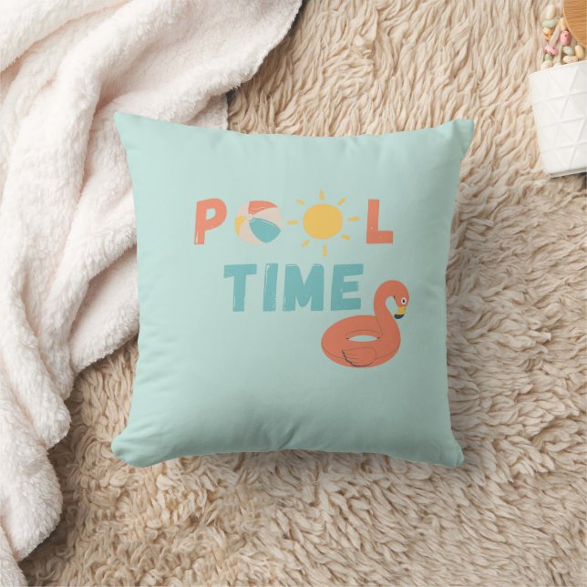 Poolzeit. Dekokissen (Decke)