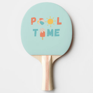 Poolzeit. Ping Pong Paddle Tischtennis Schläger