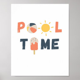 Poolzeit. Poster & Prints