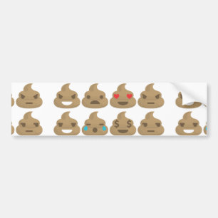 poop emojis autoaufkleber