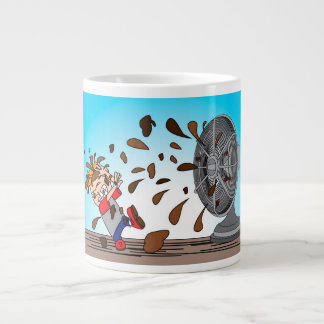 Poop hat den Fan geschlagen Jumbo-Tasse