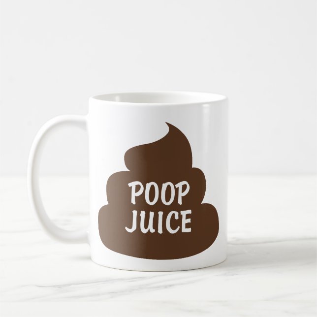 Poop Juice zerteilt Tasse (Links)