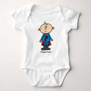 Pooperman Baby Strampler