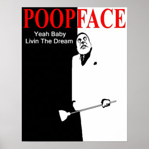 Poopface Druck Poster