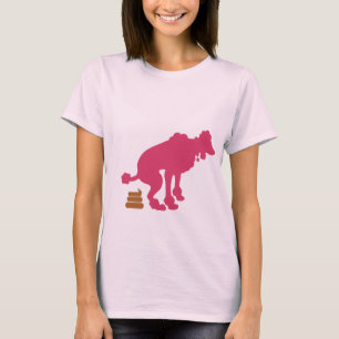 Poopin rosa Pudel-T-Shirt T-Shirt
