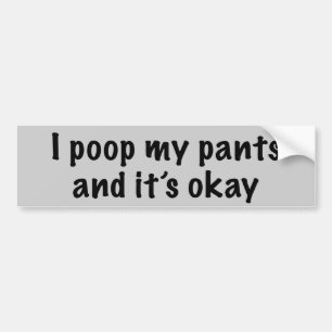 Poopy Hosen Autoaufkleber
