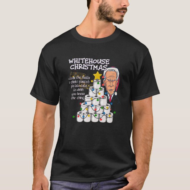 Poopy Pants Biden Colonoscopy Christmas Meme Chris T-Shirt (Vorderseite)