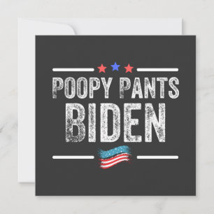 Poopy Pants Biden Einladung