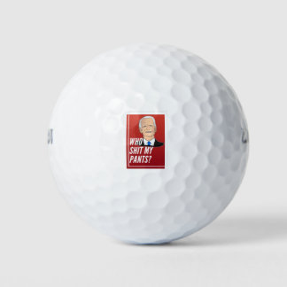 Poopy Pants Biden Golfball