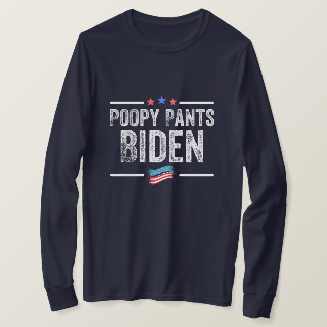 Poopy Pants Biden T-Shirt (Design vorne)