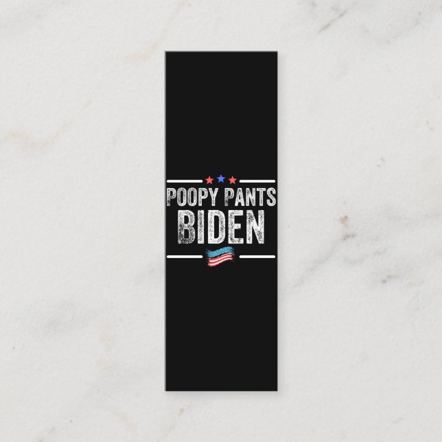 Poopy Pants Biden Treuekarte (Vorderseite)