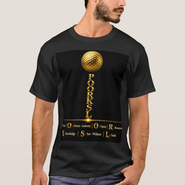 POORKSL GOLDBALL T-Shirt (Vorderseite)