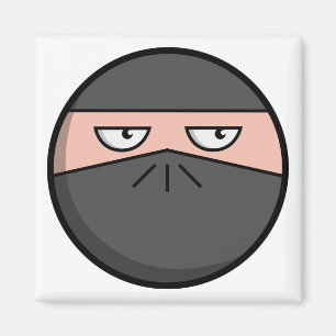 Pootie! - Ninjahead quadratischer Magnet