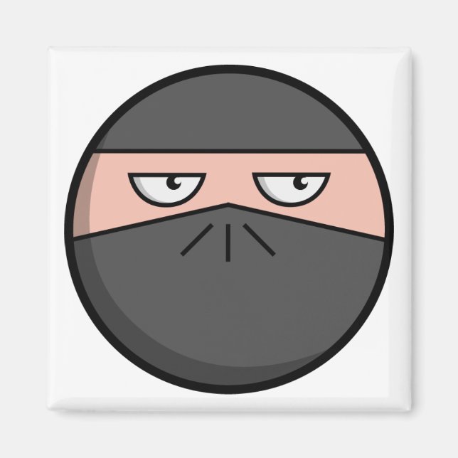 Pootie! - Ninjahead Square Magnet (Vorne)
