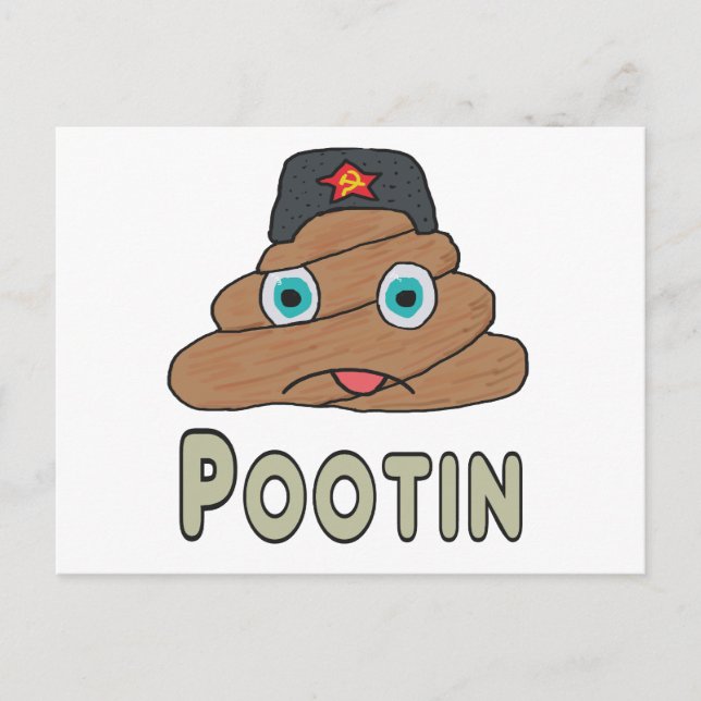 Pootin - Anti Putin Postkarte (Vorderseite)