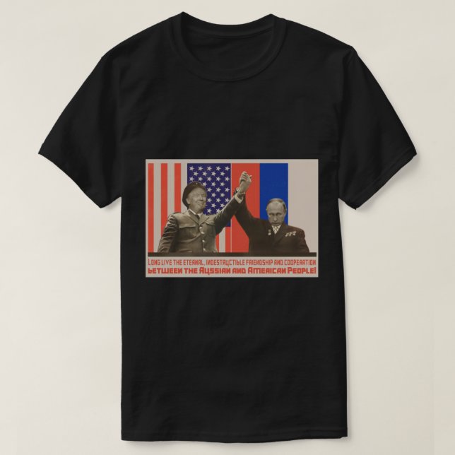 Pooty und der POTUS (Putin und Trump) T-Shirt (Design vorne)