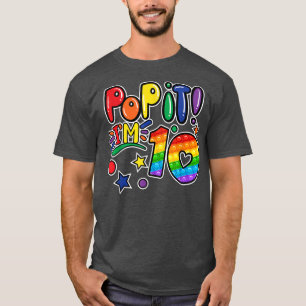 Pop 10. Geburtstag Girls Boys 10 Jahre alte Fidge T-Shirt