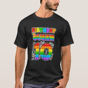 Pop 10. Geburtstag Königin 10 Jahre alte Girl Fidg T-Shirt