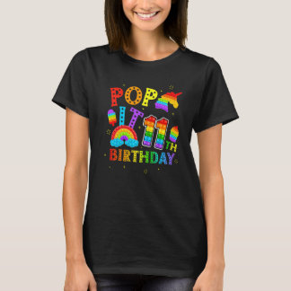 Pop 11. Geburtstag 11 Jahre Poppen Party für Gir T-Shirt