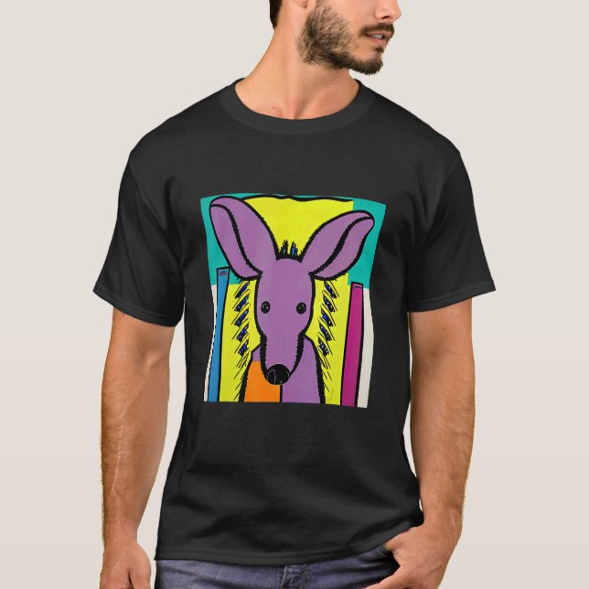 Pop Aardvark Niedlich für Damen und Herren T-Shirt (Vorderseite)