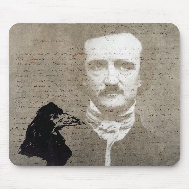 Pop and the Raven Grunge Digital Art Mousepad (Vorne)
