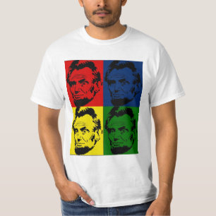 Pop Art Abe Lincoln Portrait - Shirt