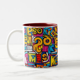 Pop-Art abstrakte geometrische Muster 28 - Tasse