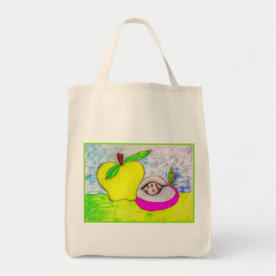 Pop-Art-Äpfel Canvas-Tasche Tragetasche