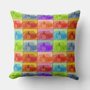 Pop-Art-Apfel-Dekokissen Kissen