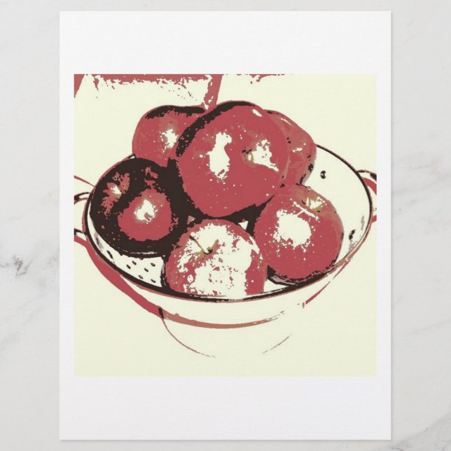 Pop-Art-Äpfel Flyer (Vorne)