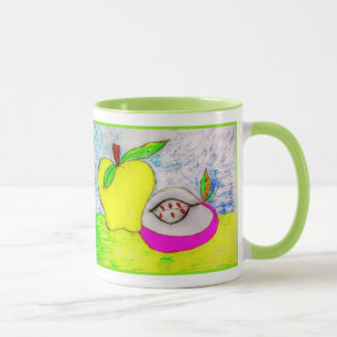 Pop-Art-Äpfel Tasse