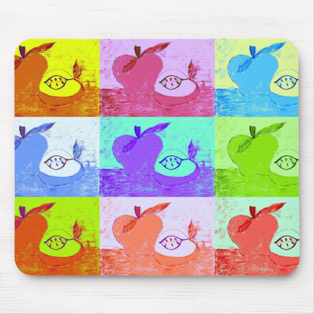 Pop Art Apple Mousepad (Vorne)