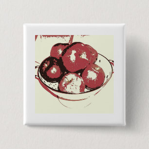 Pop Art Apples Button