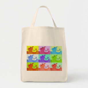 Pop Art Apples Leinwand Tasche