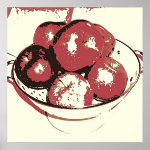 Pop Art Apples Poster