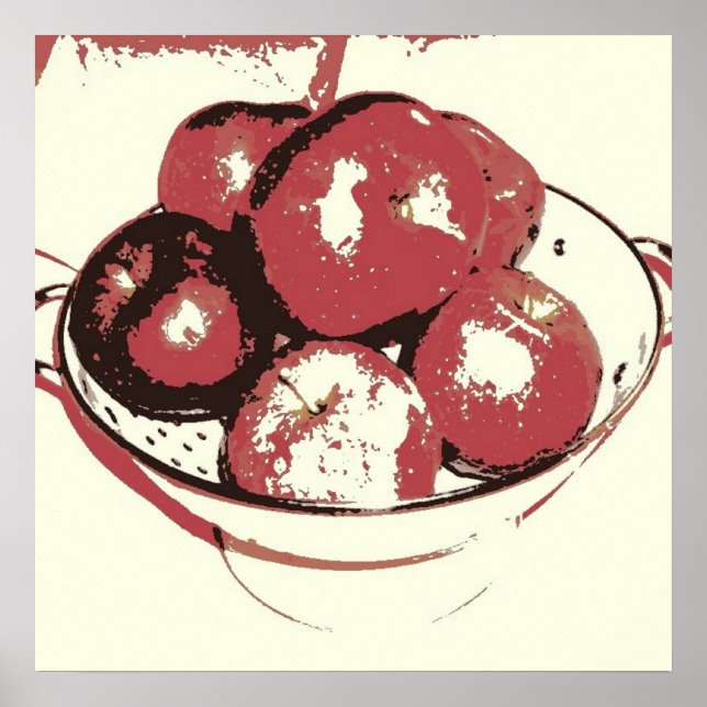 Pop Art Apples Poster (Vorne)